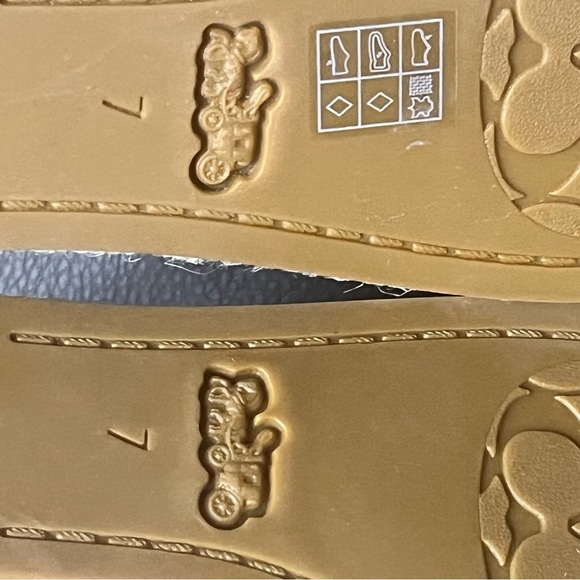 Coach Kit Wedge Espadrille Pink Leather Ankle Strap Signature i - Picture 7 of 7